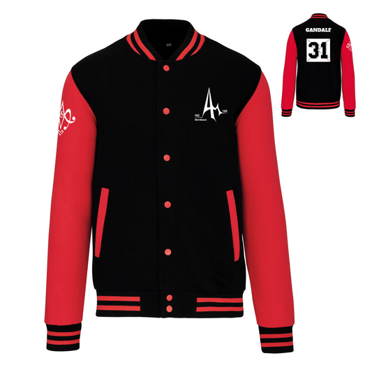 Veste Teddy Gadz'Arts "Bordeaux" - 4 Broderies